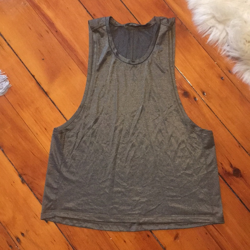 Lululemon Gold Metallic Muscle Tank